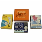 Four (4) Vintage Spalding Golf Ball Boxes