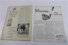 Golfers Magazine May 1930 Issue w/Paul Runyan On The Cover
