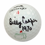 Billy Casper Signed Slazenger Masters Logo Golf Ball with '1970' JSA ALOA