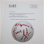 Lucas Glover Signed Titleist Logo Golf Ball with US Open 2009' JSA ALOA