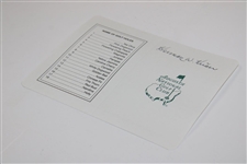 Herman Keiser Signed Augusta National Golf Club Scorecard JSA ALOA