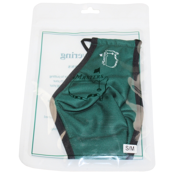 Masters Tournament Official Face Covering Mask in Original Packaging - Size S/M Unused