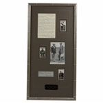 The Great Triumvirate Taylor, Braid & Vardon Signed Framed Display JSA ALOA