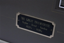 The Great Triumvirate Taylor, Braid & Vardon Signed Framed Display JSA ALOA