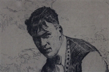 Original Bobby Jones 1930 Grand Slam Etching by William Steene - Framed