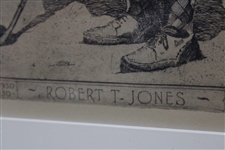 Original Bobby Jones 1930 Grand Slam Etching by William Steene - Framed