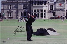 Tiger Woods Signed 2000 Open 'Complete Career Grand Slam' Framed Photo LTD ED #140/500 UDA #BAH87641