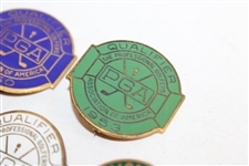1941, 1944, 1946, 1950 & 1953 PGA Championship Contestant Badges