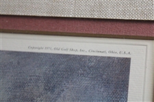 1971 Tom Morris & Alan Robertson 'The Putt' at St Andrews Ltd Ed 113/500 by Artist FBM - Framed