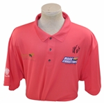 John Daly Signed Personal Chevrolet Pink Polo 3XL Golf Shirt w/Sponsors JSA ALOA