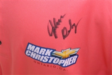 John Daly Signed Personal Chevrolet Pink Polo 3XL Golf Shirt w/Sponsors JSA ALOA