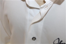 John Daly Signed Personal White Polo 3XL Golf Shirt JSA ALOA