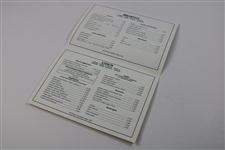 Two (2) 2004 Masters Breakfast/Lunch Menus w/Hole No. 3 'Flowering Peach' Cover