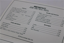 Two (2) 2004 Masters Breakfast/Lunch Menus w/Hole No. 3 'Flowering Peach' Cover