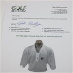 John Daly Signed Personal White Polo 3XL Golf Shirt JSA ALOA
