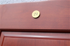 J.H. Taylor's Original World Golf Hall of Fame Cherry Wood Locker Door #21