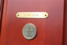Betty Jameson's Original World Golf Hall of Fame Cherry Wood Locker Door #1