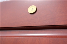 Betty Jameson's Original World Golf Hall of Fame Cherry Wood Locker Door #1