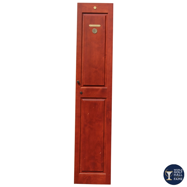 Tommy Armours Original World Golf Hall of Fame Cherry Wood Locker Door #23