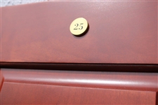 Tom Morris Sr.'s Original World Golf Hall of Fame Cherry Wood Locker Door #25