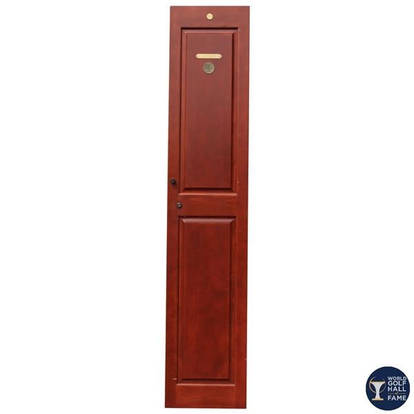 Joyce Wethereds Original World Golf Hall of Fame Cherry Wood Locker Door #22