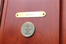 President George H.W. Bush's Original World Golf Hall of Fame Cherry Wood Locker Door