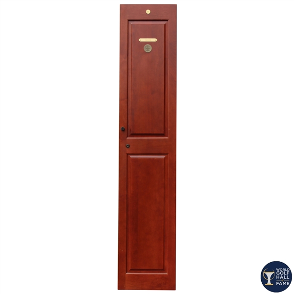 Walter Travis Original World Golf Hall of Fame Cherry Wood Locker Door #40