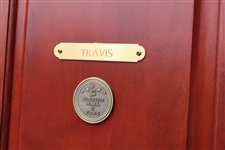 Walter Travis' Original World Golf Hall of Fame Cherry Wood Locker Door #40