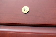 Walter Travis' Original World Golf Hall of Fame Cherry Wood Locker Door #40