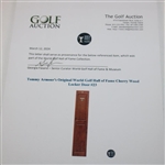 Tommy Armour's Original World Golf Hall of Fame Cherry Wood Locker Door #23