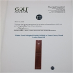 Walter Travis' Original World Golf Hall of Fame Cherry Wood Locker Door #40