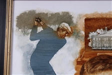 Original Gary Player Grand Slam Oil On Linen Painting By Artist Robert Fletcher