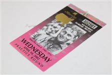 Par 3 Champ Nick Price Signed 2002 Masters Wednesday Ticket JSA ALOA