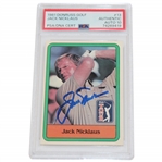 Jack Nicklaus Signed 1981 Donruss PGA Tour Rookie Card PSA Auto Grade GEM-MT 10 #74269419