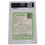 Jack Nicklaus Signed 1981 Donruss PGA Tour Rookie Card PSA Auto Grade GEM-MT 10 #74269419