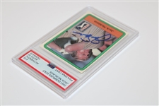 Jack Nicklaus Signed 1981 Donruss PGA Tour Rookie Card PSA Auto Grade GEM-MT 10 #74269419