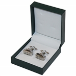 Masters Tournament Clubhouse Silver Cuff Links in Original Box - Made in Italy