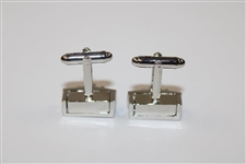 Masters Tournament Clubhouse Silver Cuff Links in Original Box - Made in Italy