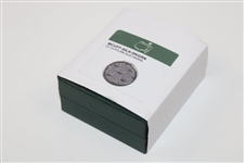 Masters Tournament Silk Dk Green Logo Cuff Links in Original Box - Made in Italy