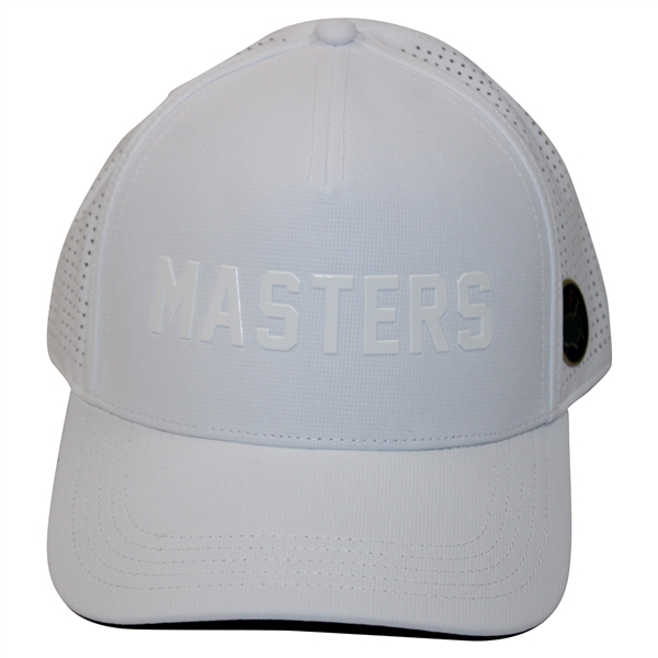 Masters White Raised Lettering Mesh Hat