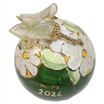 Masters Tournament Ceramic Holiday Ornament Green Dogwood in Box