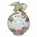 Masters Tournament Ceramic Holiday Ornament White Azalea  in Box