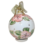 Masters Tournament Ceramic Holiday Ornament White Azalea  in Box