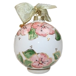 Masters Tournament Ceramic Holiday Ornament White Azalea  in Box