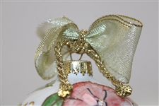 Masters Tournament Ceramic Holiday Ornament White Azalea  in Box