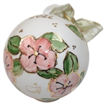 Masters Tournament Ceramic Holiday Ornament White Azalea  in Box
