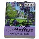 Scottie Scheffler Signed 2022 Masters SERIES Badge #R06053 JSA ALOA