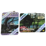 2004 & 2006 Masters Tournament Badges - Phil Mickelson Winner
