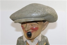 c.1930's Large Penfold Man Statue w/Pipe & Base - Good Condition