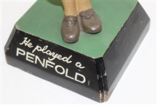 c.1930's Large Penfold Man Statue w/Pipe & Base - Good Condition